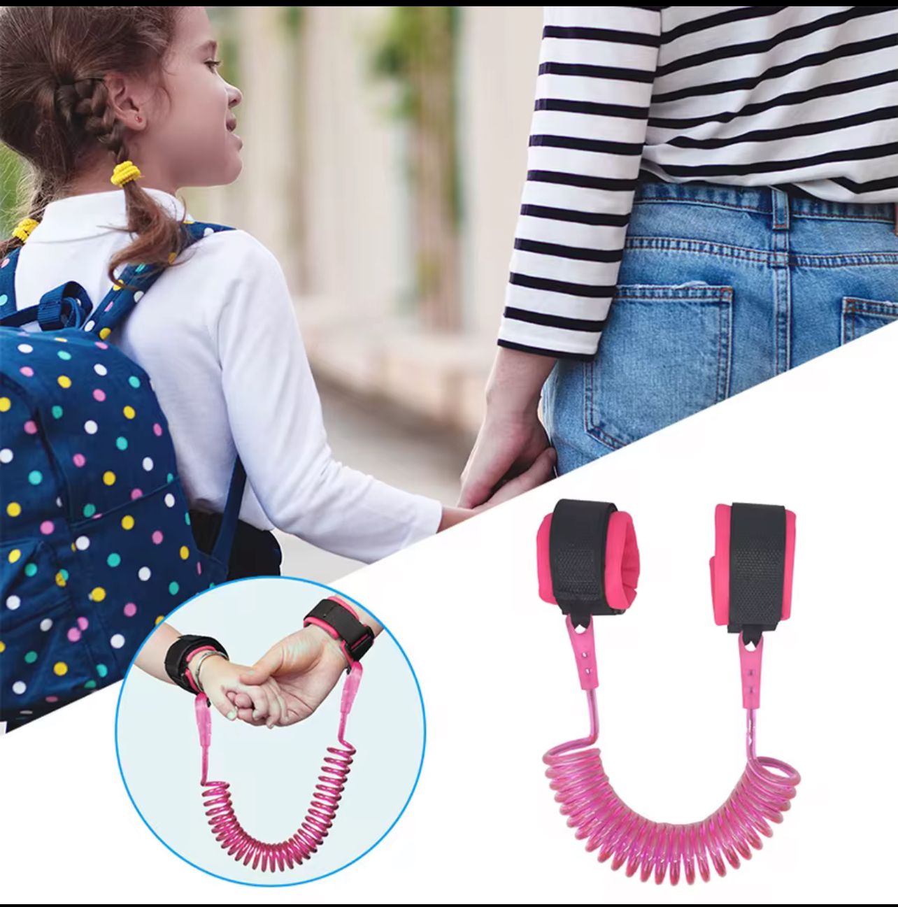 Toddler Anti-Lost Wrist Link Harness : Safe & Secure