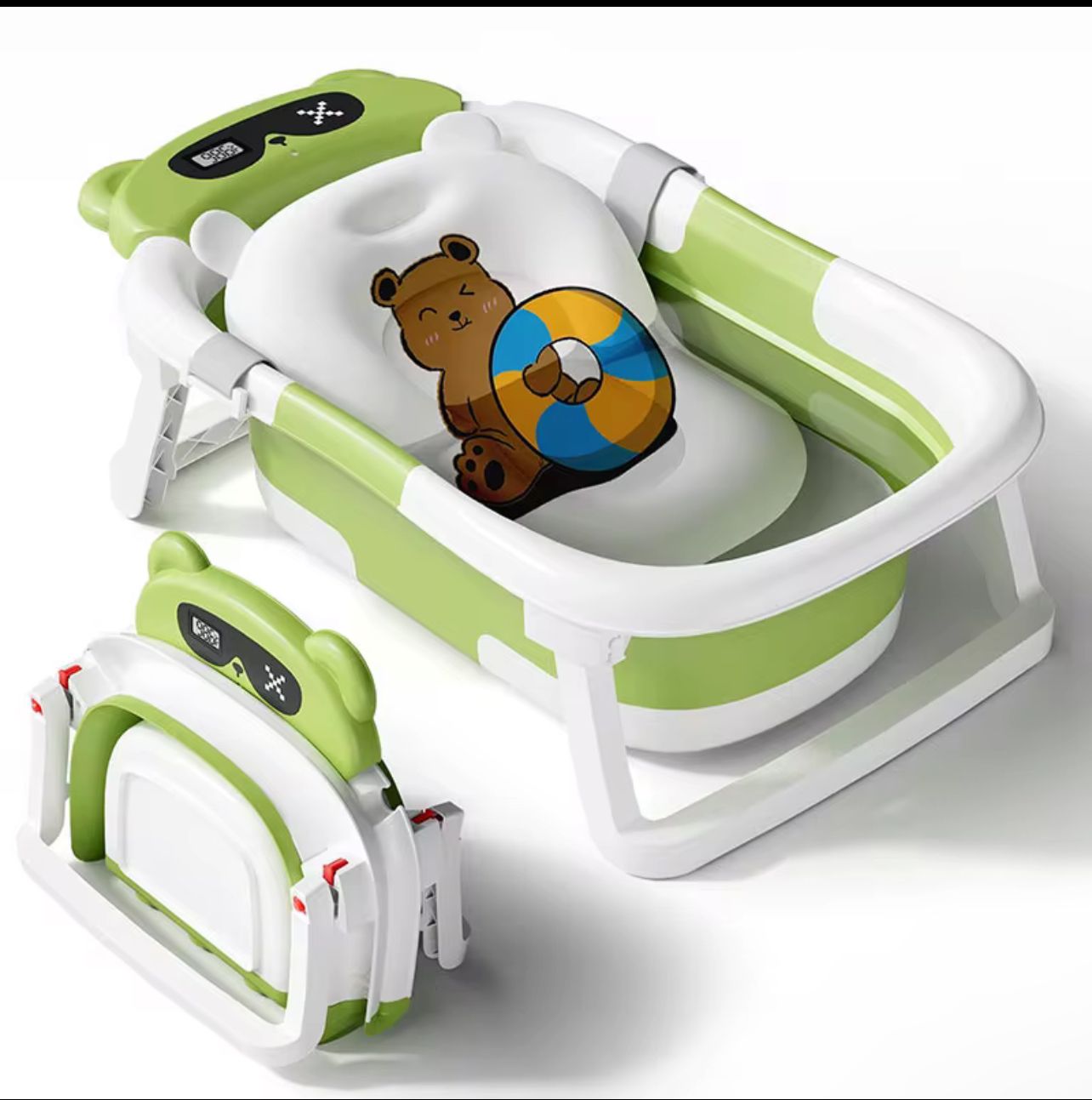 Portable Multifunctional Folding Baby Bathtub with Soft Cushion