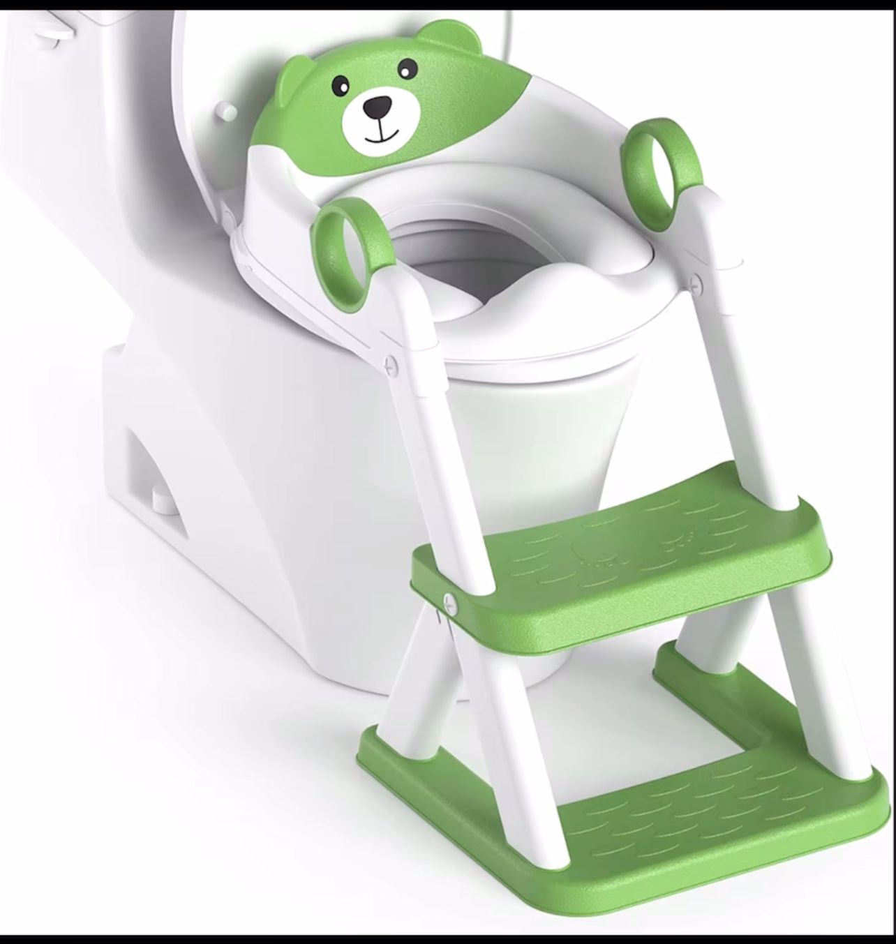 Upgraded 2-in-1 Kids' Potty Training / Toilet Training Seat & Step Stool: Convenient, Compact, and Kid-Friendly Design